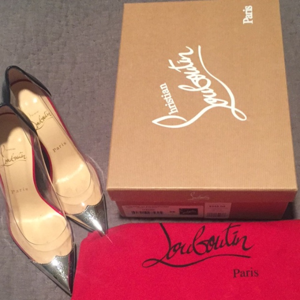 RARE!!Christian Louboutin DJALOUZI PVC Heels